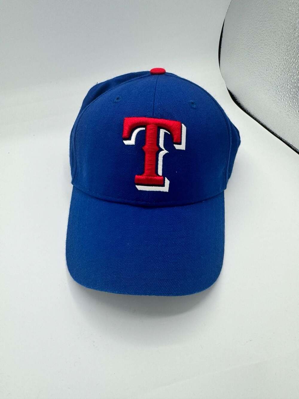 New Era Texas Rangers MLB Baseball Cap Hat Blue Red White T Logo Adjustable